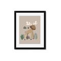 Picture of Moose in the woods _GroupedProduct_Rectangle_Portrait_Mini_ _GroupedProduct_Rectangle_Portrait_Framed_Matted_