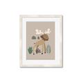 Picture of Moose in the woods _GroupedProduct_Rectangle_Portrait_Mini_ _GroupedProduct_Rectangle_Portrait_Framed_Matted_