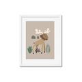 Picture of Moose in the woods _GroupedProduct_Rectangle_Portrait_Mini_ _GroupedProduct_Rectangle_Portrait_Framed_Matted_