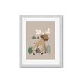 Picture of Moose in the woods _GroupedProduct_Rectangle_Portrait_Mini_ _GroupedProduct_Rectangle_Portrait_Framed_Matted_