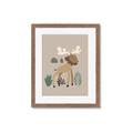 Picture of Moose in the woods _GroupedProduct_Rectangle_Portrait_Mini_ _GroupedProduct_Rectangle_Portrait_Framed_Matted_