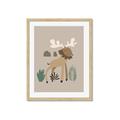 Picture of Moose in the woods _GroupedProduct_Rectangle_Portrait_Mini_ _GroupedProduct_Rectangle_Portrait_Framed_Matted_
