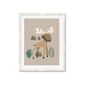 Picture of Moose in the woods _GroupedProduct_Rectangle_Portrait_Mini_ _GroupedProduct_Rectangle_Portrait_Framed_Matted_