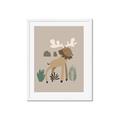 Picture of Moose in the woods _GroupedProduct_Rectangle_Portrait_Mini_ _GroupedProduct_Rectangle_Portrait_Framed_Matted_