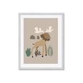 Picture of Moose in the woods _GroupedProduct_Rectangle_Portrait_Mini_ _GroupedProduct_Rectangle_Portrait_Framed_Matted_