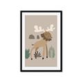 Picture of Moose in the woods _GroupedProduct_Rectangle_Portrait_Mini_ _GroupedProduct_Rectangle_Portrait_Framed_Matted_