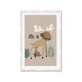 Picture of Moose in the woods _GroupedProduct_Rectangle_Portrait_Mini_ _GroupedProduct_Rectangle_Portrait_Framed_Matted_