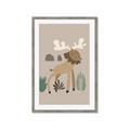 Picture of Moose in the woods _GroupedProduct_Rectangle_Portrait_Mini_ _GroupedProduct_Rectangle_Portrait_Framed_Matted_