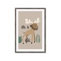 Picture of Moose in the woods _GroupedProduct_Rectangle_Portrait_Mini_ _GroupedProduct_Rectangle_Portrait_Framed_Matted_