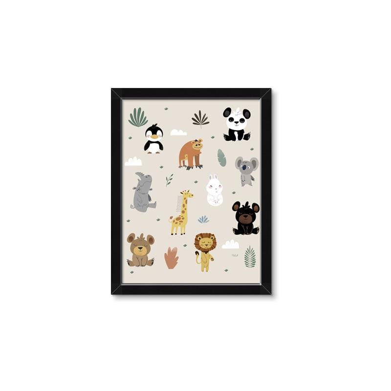 Picture of Animal Pals I _GroupedProduct_Rectangle_Portrait_Mini_ _GroupedProduct_Rectangle_Portrait_Framed_Matted_