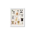 Picture of Animal Pals I _GroupedProduct_Rectangle_Portrait_Mini_ _GroupedProduct_Rectangle_Portrait_Framed_Matted_