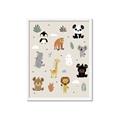 Picture of Animal Pals I _GroupedProduct_Rectangle_Portrait_Mini_ _GroupedProduct_Rectangle_Portrait_Framed_Matted_