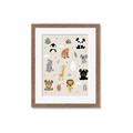 Picture of Animal Pals I _GroupedProduct_Rectangle_Portrait_Mini_ _GroupedProduct_Rectangle_Portrait_Framed_Matted_
