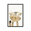 Picture of Timid Tiger  _GroupedProduct_Rectangle_Portrait_Mini_ _GroupedProduct_Rectangle_Portrait_Framed_Matted_