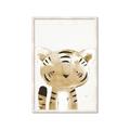 Picture of Timid Tiger  _GroupedProduct_Rectangle_Portrait_Mini_ _GroupedProduct_Rectangle_Portrait_Framed_Matted_