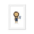 Picture of Cub waiting to play  _GroupedProduct_Rectangle_Portrait_Mini_ _GroupedProduct_Rectangle_Portrait_Framed_Matted_