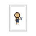 Picture of Cub waiting to play  _GroupedProduct_Rectangle_Portrait_Mini_ _GroupedProduct_Rectangle_Portrait_Framed_Matted_