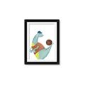 Picture of Dino Playing Basketball _GroupedProduct_Rectangle_Portrait_Mini_ _GroupedProduct_Rectangle_Portrait_Framed_Matted_