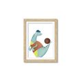 Picture of Dino Playing Basketball _GroupedProduct_Rectangle_Portrait_Mini_ _GroupedProduct_Rectangle_Portrait_Framed_Matted_