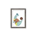 Picture of Dino Playing Basketball _GroupedProduct_Rectangle_Portrait_Mini_ _GroupedProduct_Rectangle_Portrait_Framed_Matted_