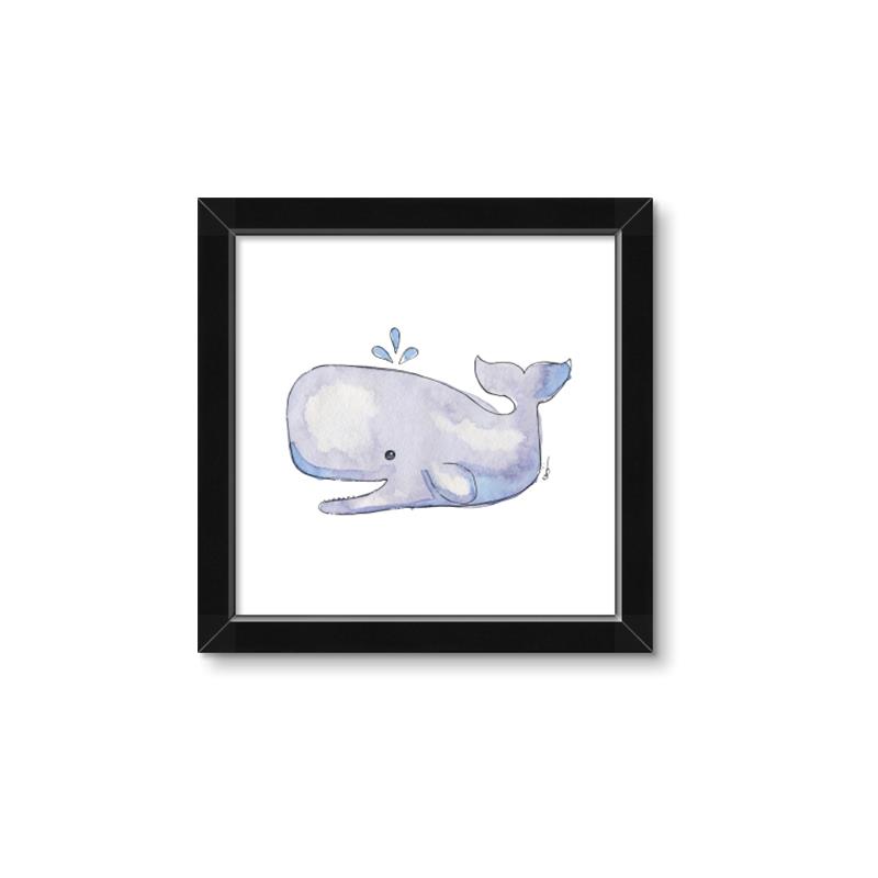 Picture of Purple Whale _GroupedProduct_Square_Mini_ _GroupedProduct_Square_Framed_Matted_