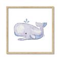 Picture of Purple Whale _GroupedProduct_Square_Mini_ _GroupedProduct_Square_Framed_Matted_