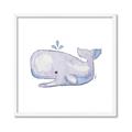 Picture of Purple Whale _GroupedProduct_Square_Mini_ _GroupedProduct_Square_Framed_Matted_