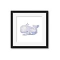 Picture of Purple Whale _GroupedProduct_Square_Mini_ _GroupedProduct_Square_Framed_Matted_
