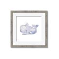 Picture of Purple Whale _GroupedProduct_Square_Mini_ _GroupedProduct_Square_Framed_Matted_