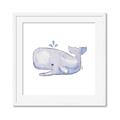 Picture of Purple Whale _GroupedProduct_Square_Mini_ _GroupedProduct_Square_Framed_Matted_