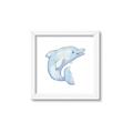 Picture of Blue Dolphin _GroupedProduct_Square_Mini_ _GroupedProduct_Square_Framed_Matted_