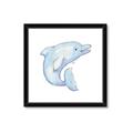 Picture of Blue Dolphin _GroupedProduct_Square_Mini_ _GroupedProduct_Square_Framed_Matted_