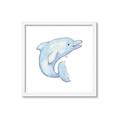Picture of Blue Dolphin _GroupedProduct_Square_Mini_ _GroupedProduct_Square_Framed_Matted_