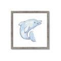 Picture of Blue Dolphin _GroupedProduct_Square_Mini_ _GroupedProduct_Square_Framed_Matted_