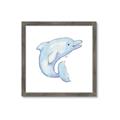 Picture of Blue Dolphin _GroupedProduct_Square_Mini_ _GroupedProduct_Square_Framed_Matted_