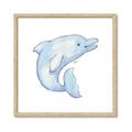 Picture of Blue Dolphin _GroupedProduct_Square_Mini_ _GroupedProduct_Square_Framed_Matted_