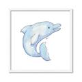 Picture of Blue Dolphin _GroupedProduct_Square_Mini_ _GroupedProduct_Square_Framed_Matted_