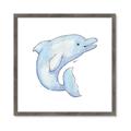 Picture of Blue Dolphin _GroupedProduct_Square_Mini_ _GroupedProduct_Square_Framed_Matted_