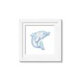 Picture of Blue Dolphin _GroupedProduct_Square_Mini_ _GroupedProduct_Square_Framed_Matted_
