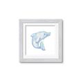 Picture of Blue Dolphin _GroupedProduct_Square_Mini_ _GroupedProduct_Square_Framed_Matted_