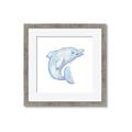 Picture of Blue Dolphin _GroupedProduct_Square_Mini_ _GroupedProduct_Square_Framed_Matted_