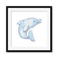 Picture of Blue Dolphin _GroupedProduct_Square_Mini_ _GroupedProduct_Square_Framed_Matted_