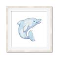 Picture of Blue Dolphin _GroupedProduct_Square_Mini_ _GroupedProduct_Square_Framed_Matted_