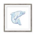 Picture of Blue Dolphin _GroupedProduct_Square_Mini_ _GroupedProduct_Square_Framed_Matted_