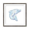 Picture of Blue Dolphin _GroupedProduct_Square_Mini_ _GroupedProduct_Square_Framed_Matted_