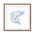 Picture of Blue Dolphin _GroupedProduct_Square_Mini_ _GroupedProduct_Square_Framed_Matted_