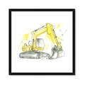 Picture of Construction Trucks I  _GroupedProduct_Square_Mini_ _GroupedProduct_Square_Framed_Matted_