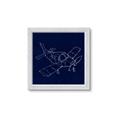 Picture of Airplane Navy I _GroupedProduct_Square_Mini_ _GroupedProduct_Square_Framed_Matted_