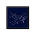 Picture of Airplane Navy I _GroupedProduct_Square_Mini_ _GroupedProduct_Square_Framed_Matted_