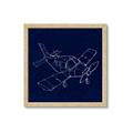 Picture of Airplane Navy I _GroupedProduct_Square_Mini_ _GroupedProduct_Square_Framed_Matted_